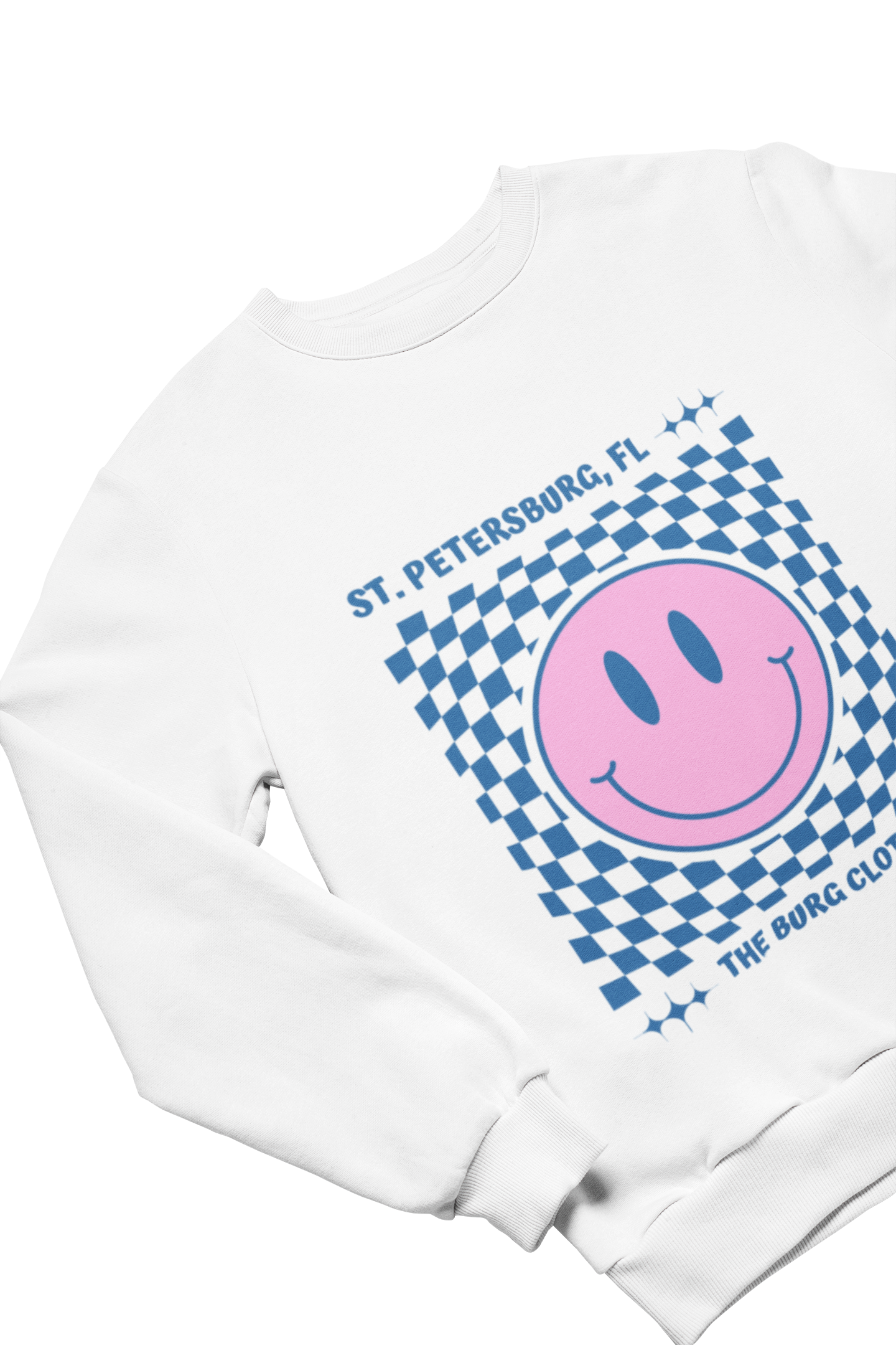 smiley face st. pete crewneck