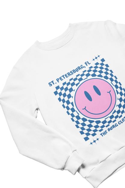 smiley face st. pete crewneck