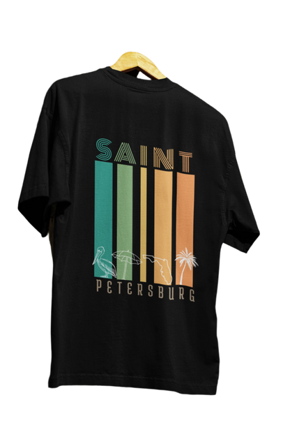 rainbow colored st. pete shirt