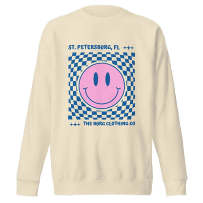 smiley face crewneck