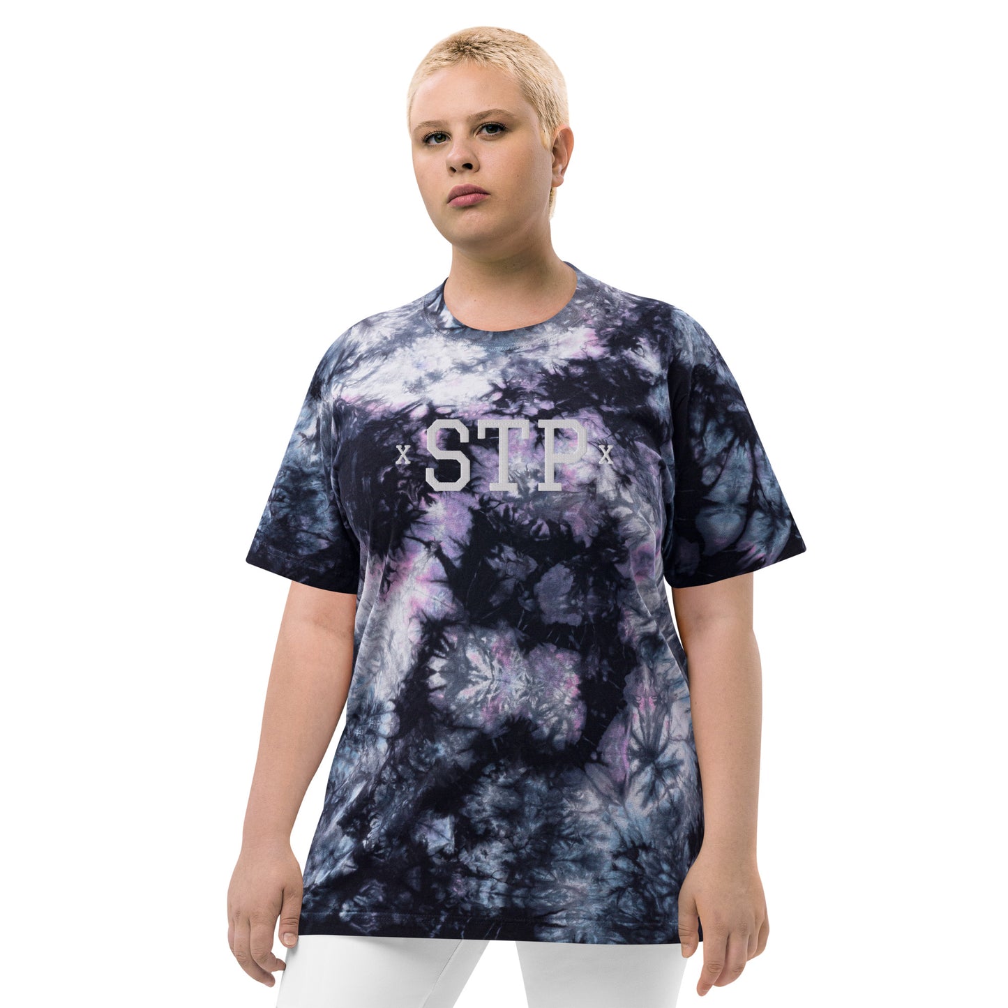 STP oversized tie dye tee